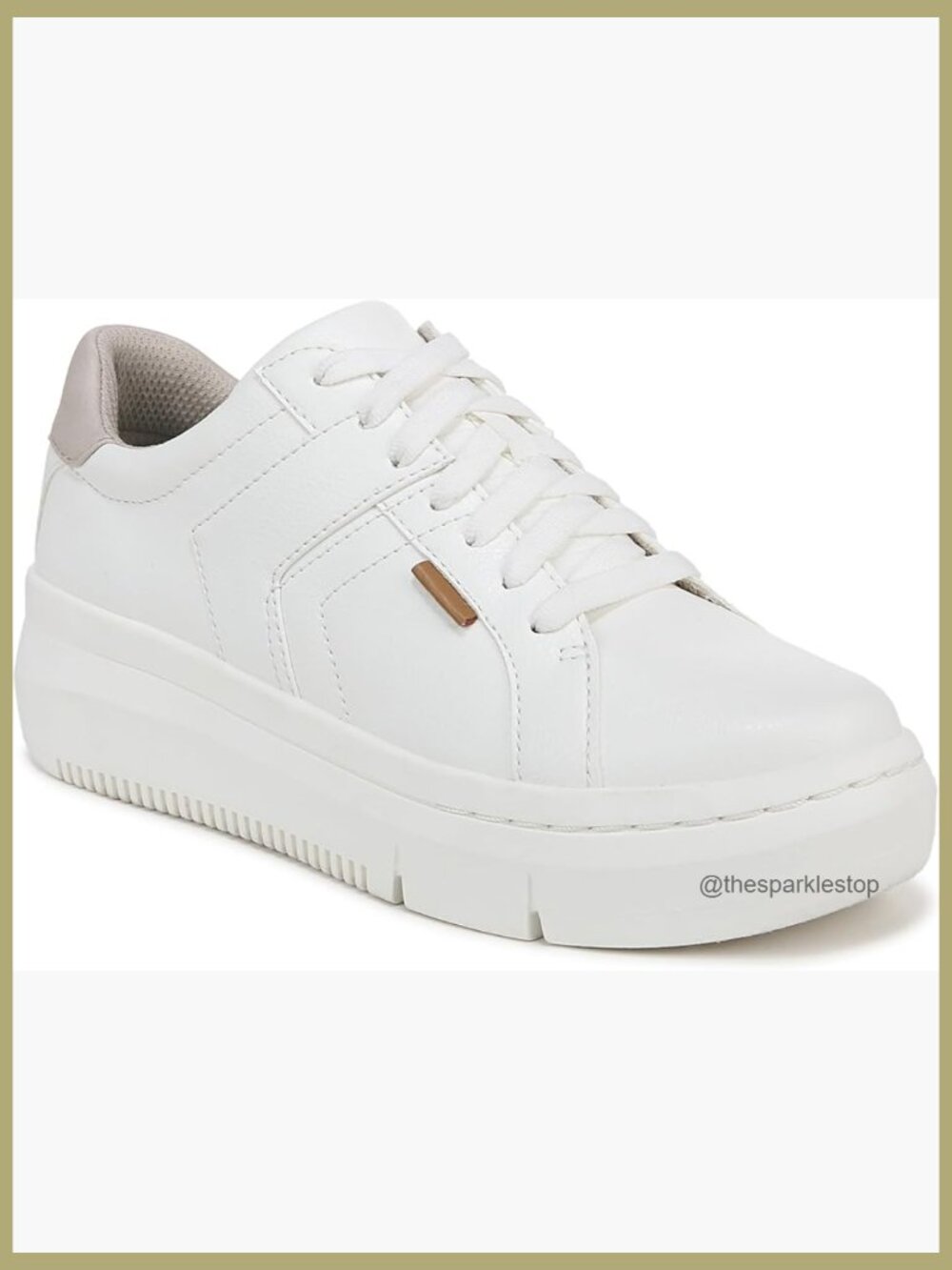 Faux Leather Lace Up Sneakers with 2 Inch Platform